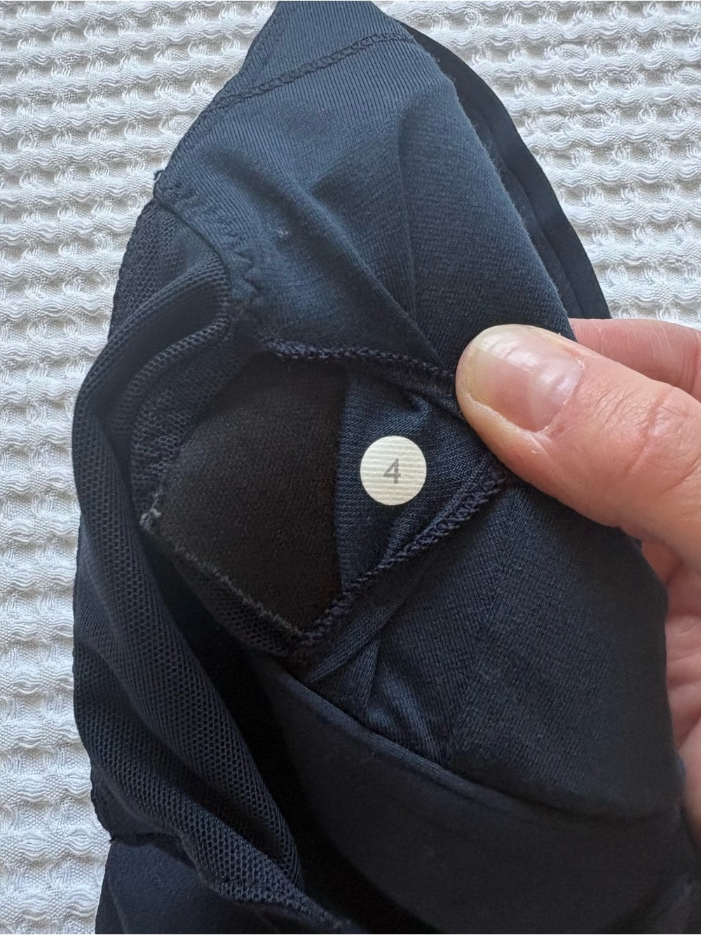 Lululemon Yeah Yoga Tank Baroque Inkwell Navy Black Mesh Back Cross Strap 4 - Picture 6 of 7